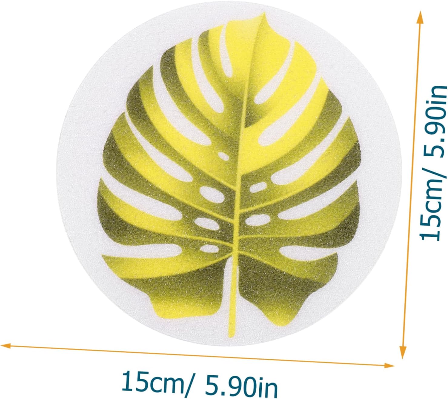 SOPOTUTU Leaf Shape Non-Slip Bathtub Stickers