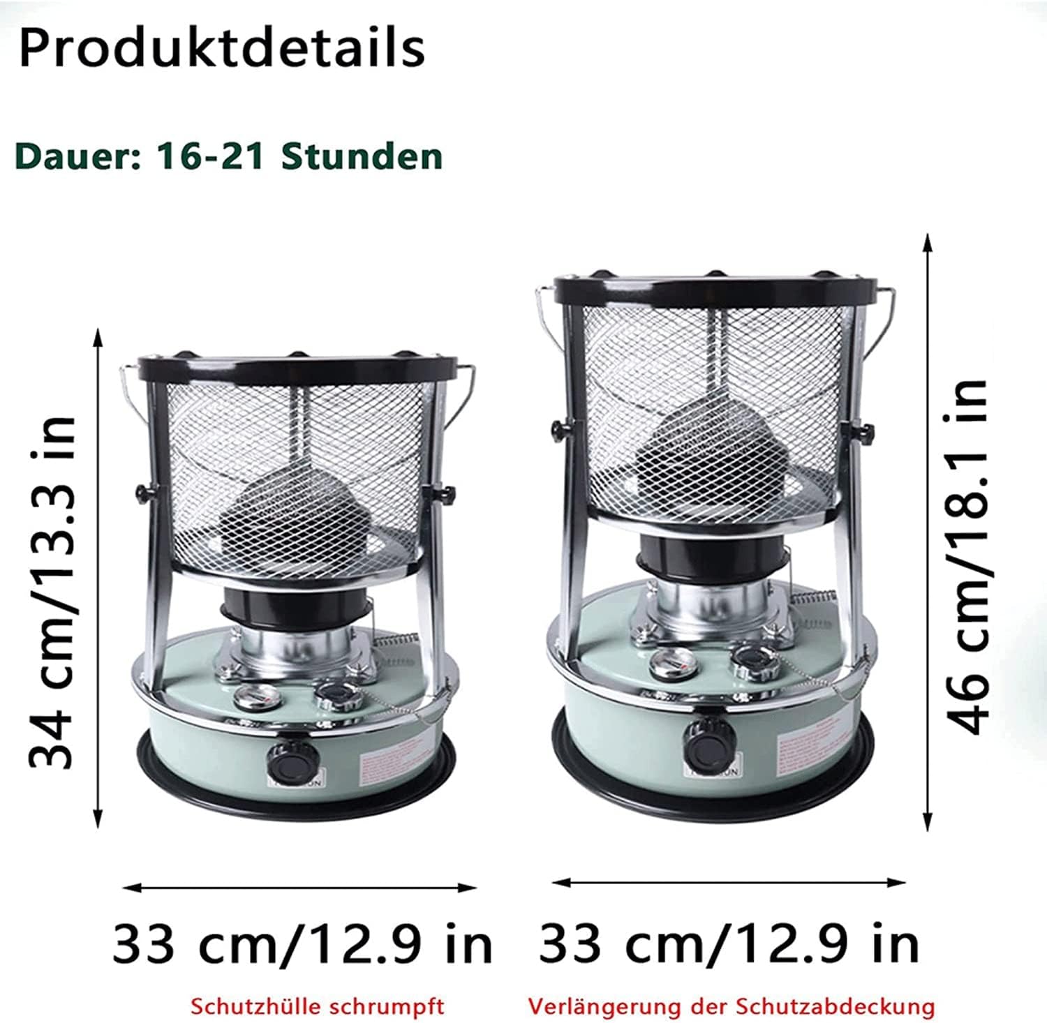 Yufenj Kerosene Heater Indoor Use 46L Portable