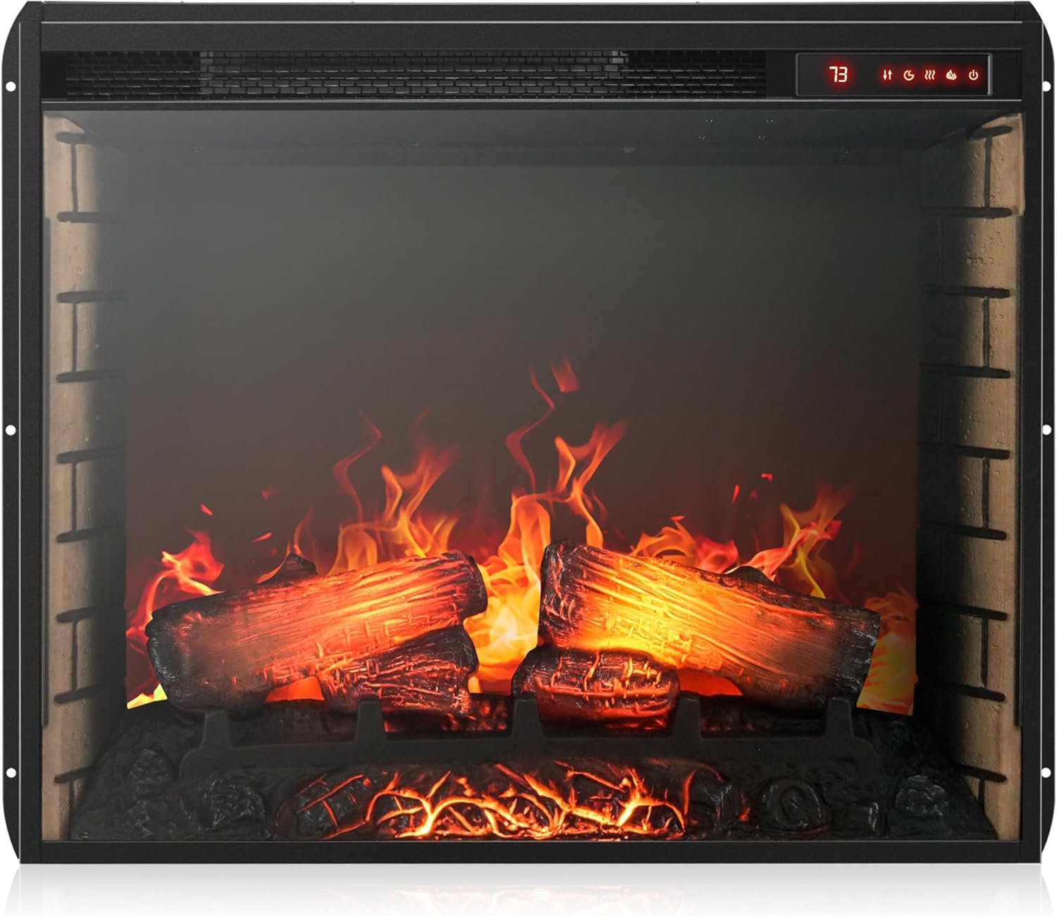 BELLEZE 28 Electric Fireplace with 5000 BTU Heater