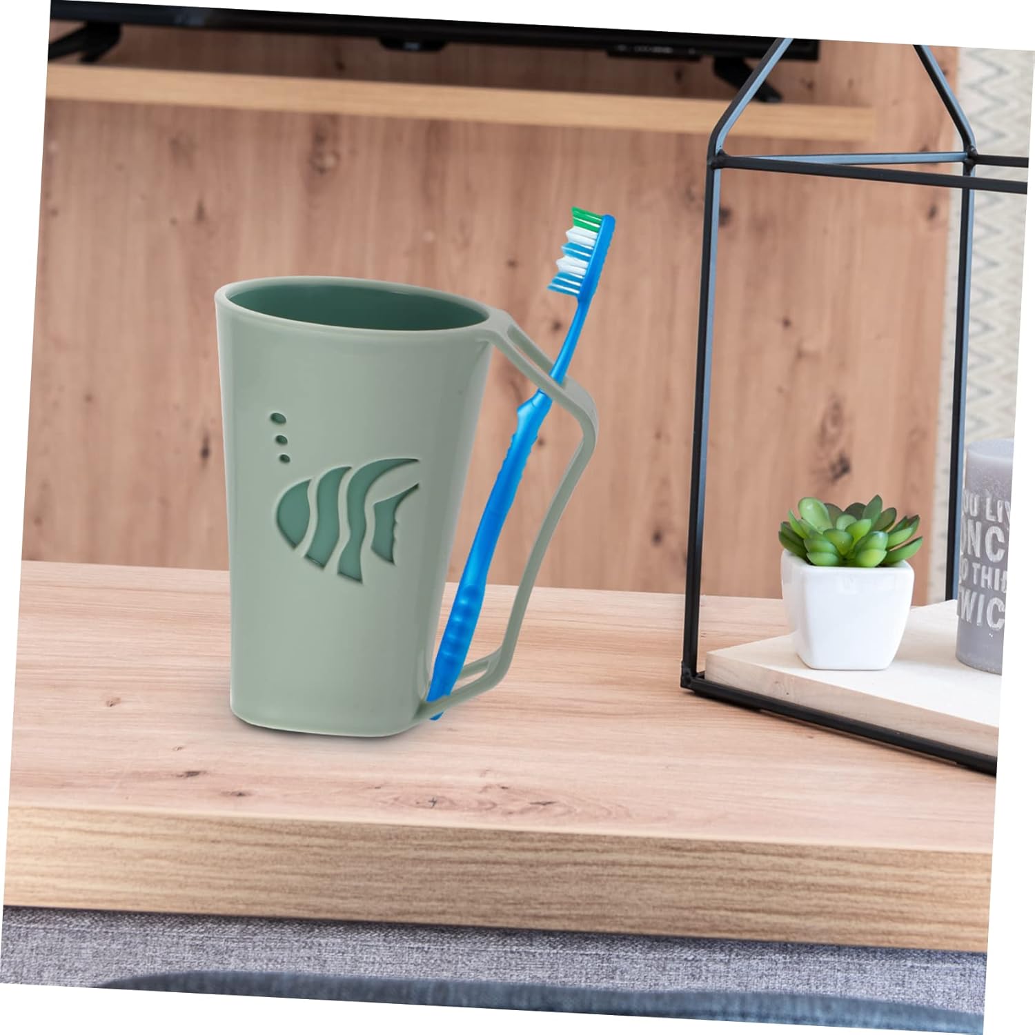 Hemoton Reusable Toothbrush Holder Cups for Kids and Adults