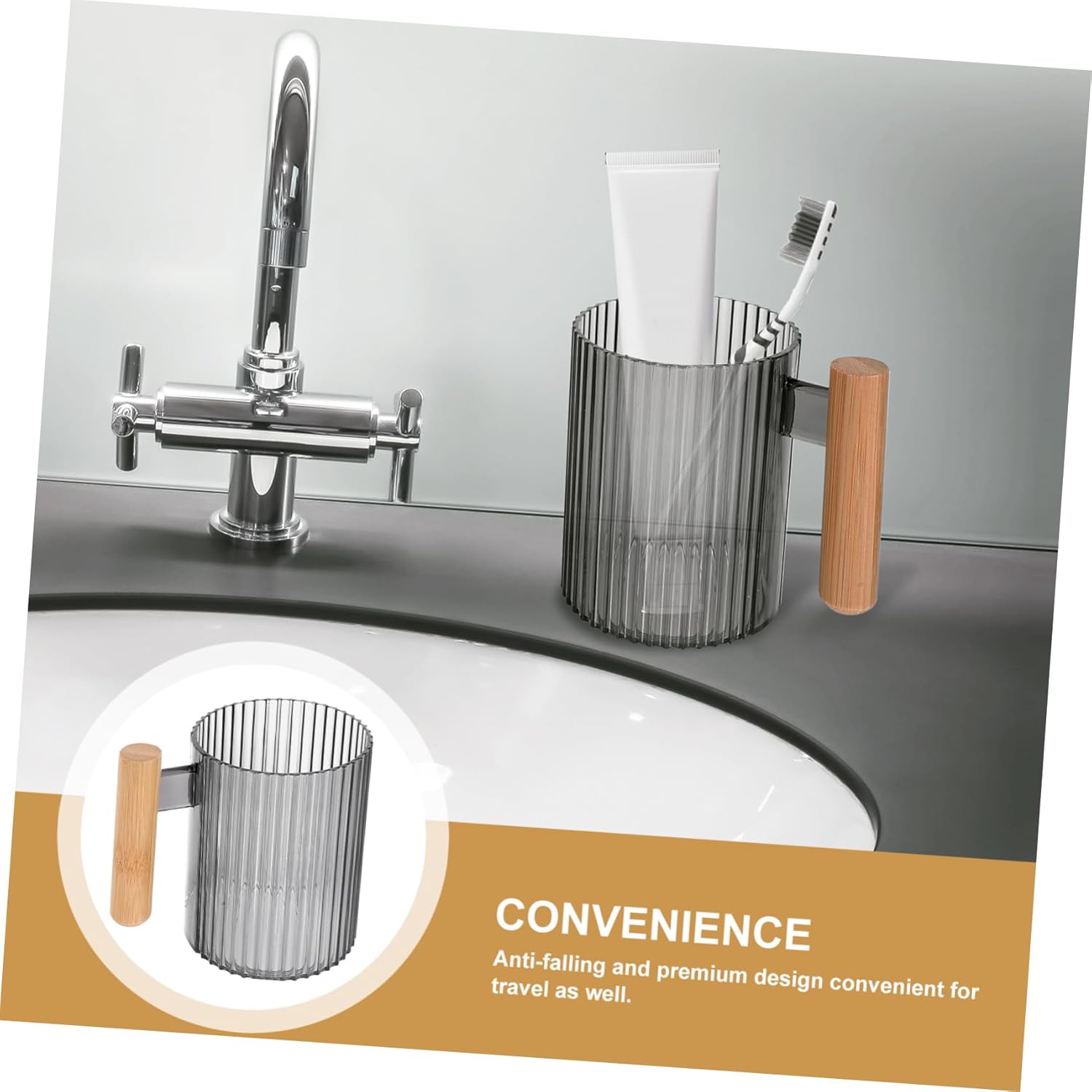 ULTECHNOVO 4Pcs Reusable Toothbrush Cups