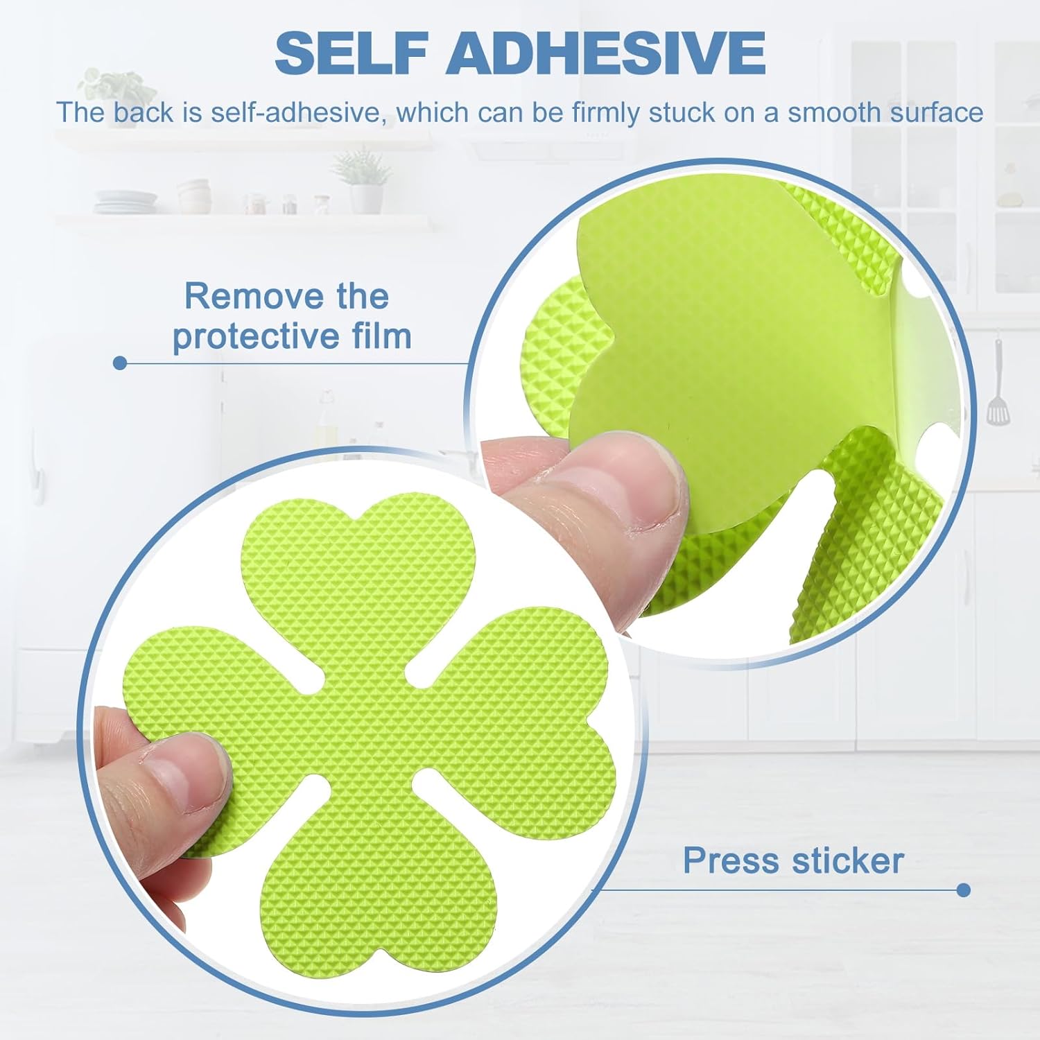PATIKIL 20 Pcs Non-Slip Bathtub Stickers Grass Green 1