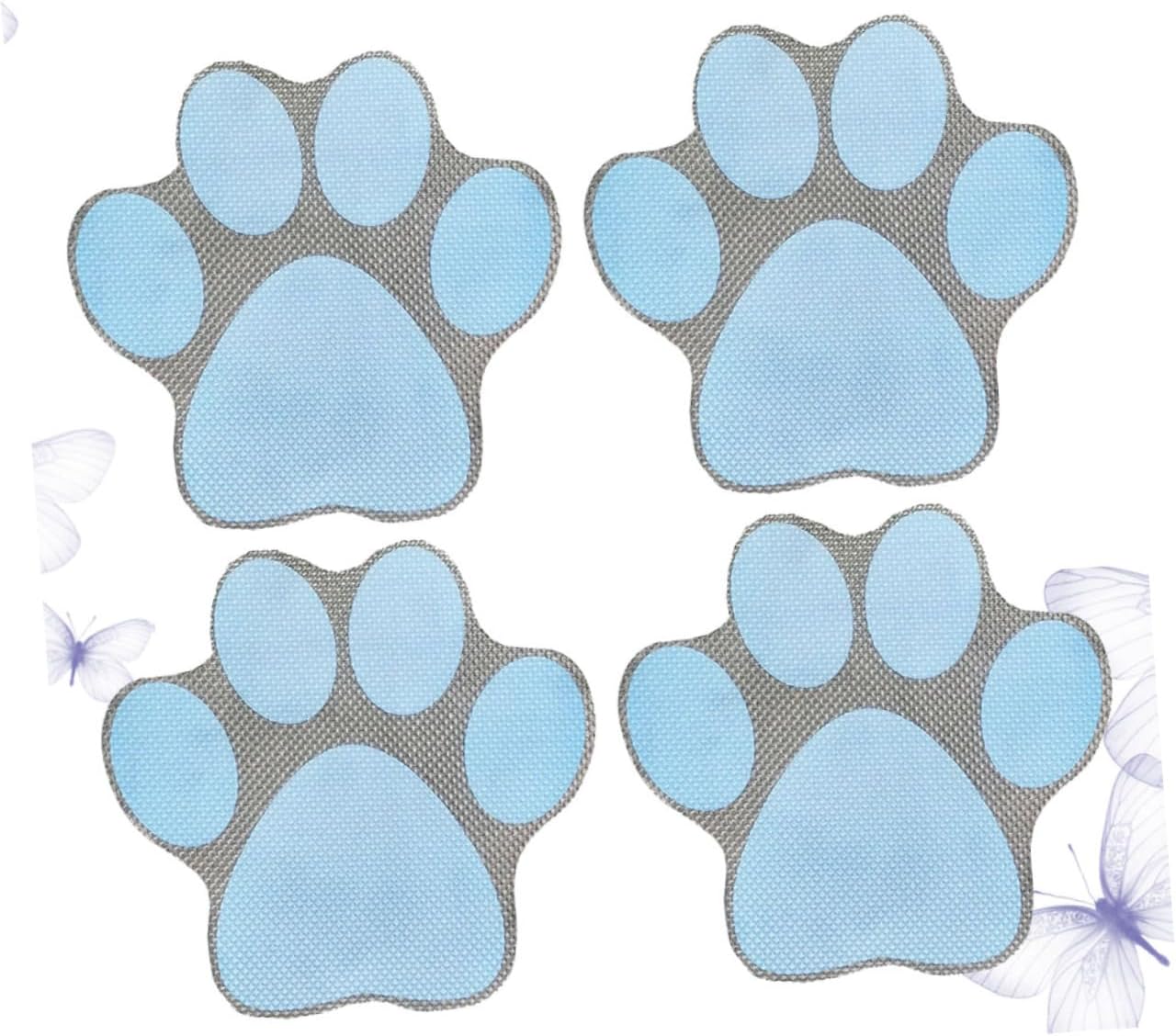 PRETYZOOM 4pcs Cartoon Dog Footprint Bathtub Decals