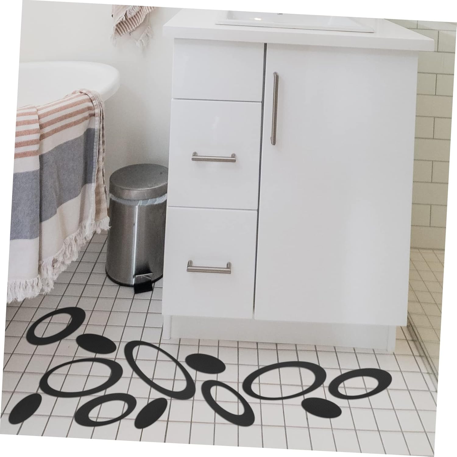 WOONEKY Non-Slip Bathtub Stickers 20 Sheets Easy Install