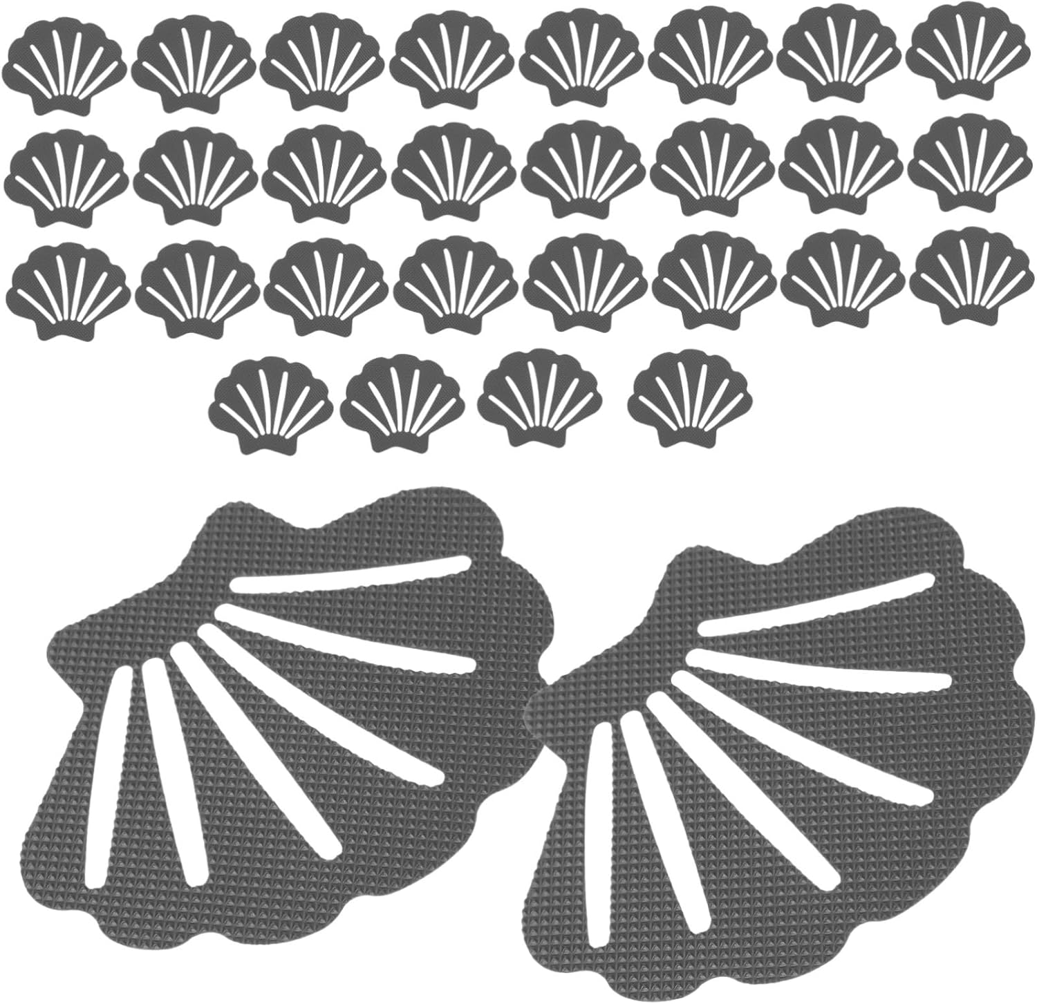 LABRIMP 30pcs Shell Design Non-Stick Bathtub Safety Stickers