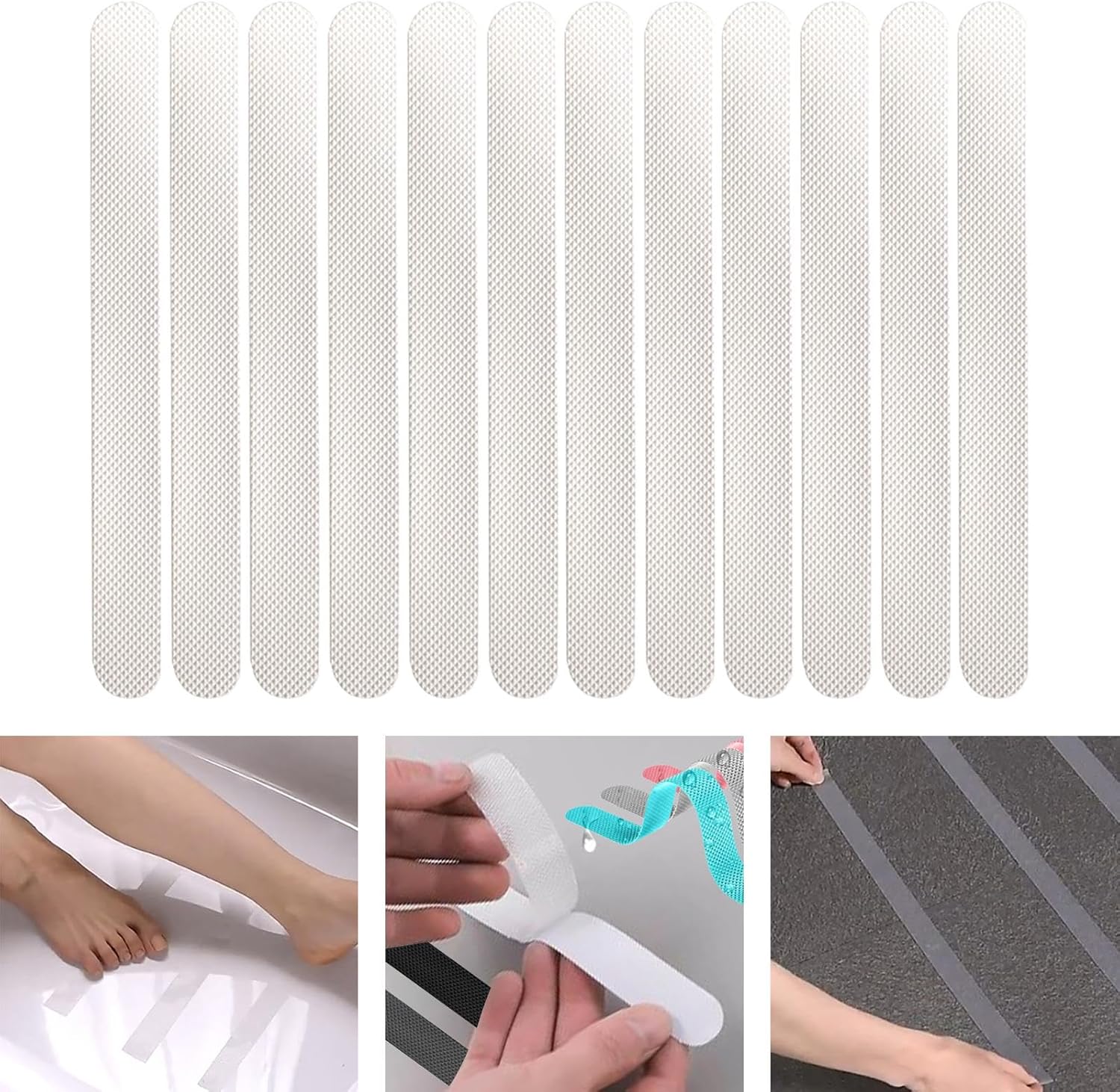 12 Piece Non Slip Stickers for Bath Tub and Shower Stalls