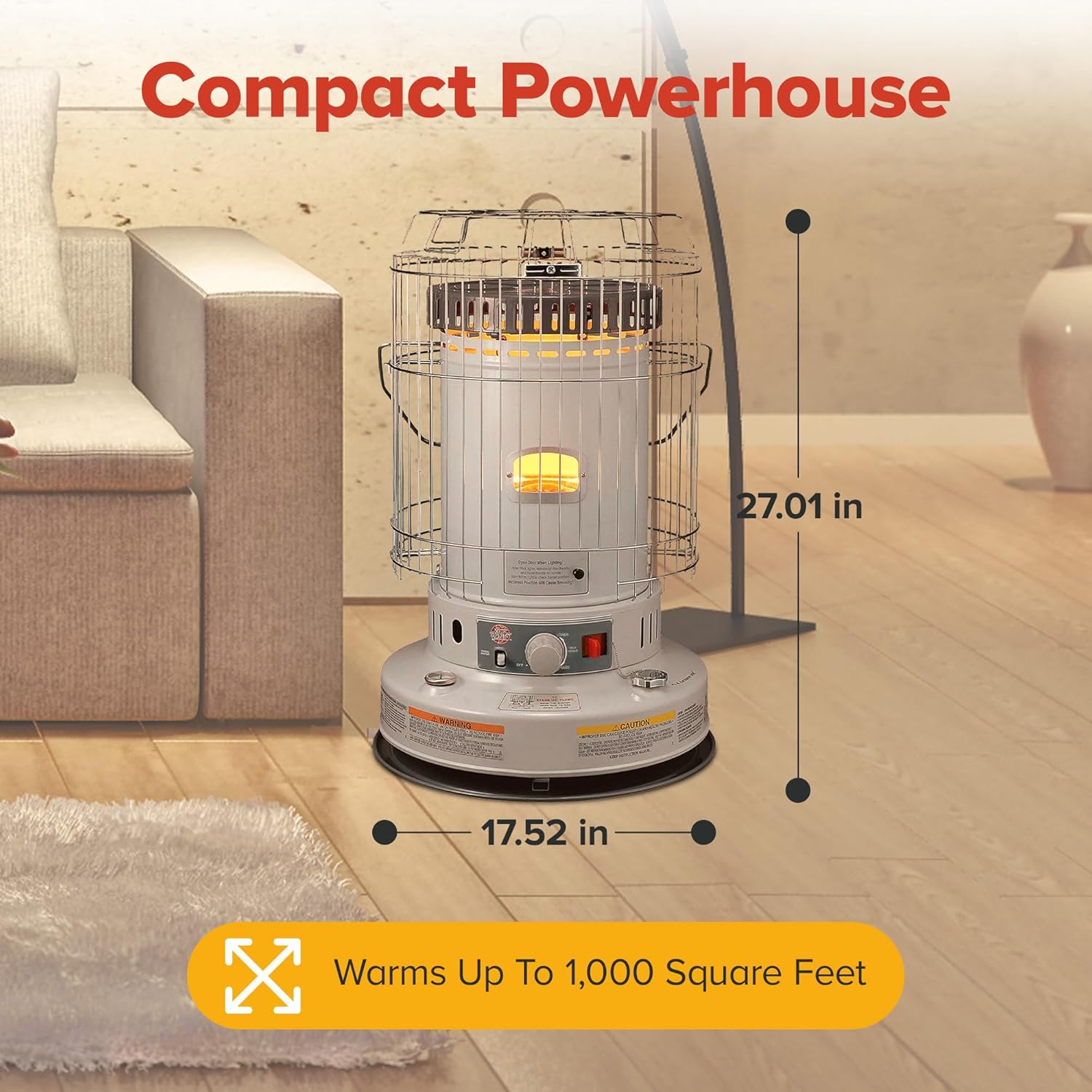 Kero World KW-24G 23800 Btu Portable Kerosene Heater
