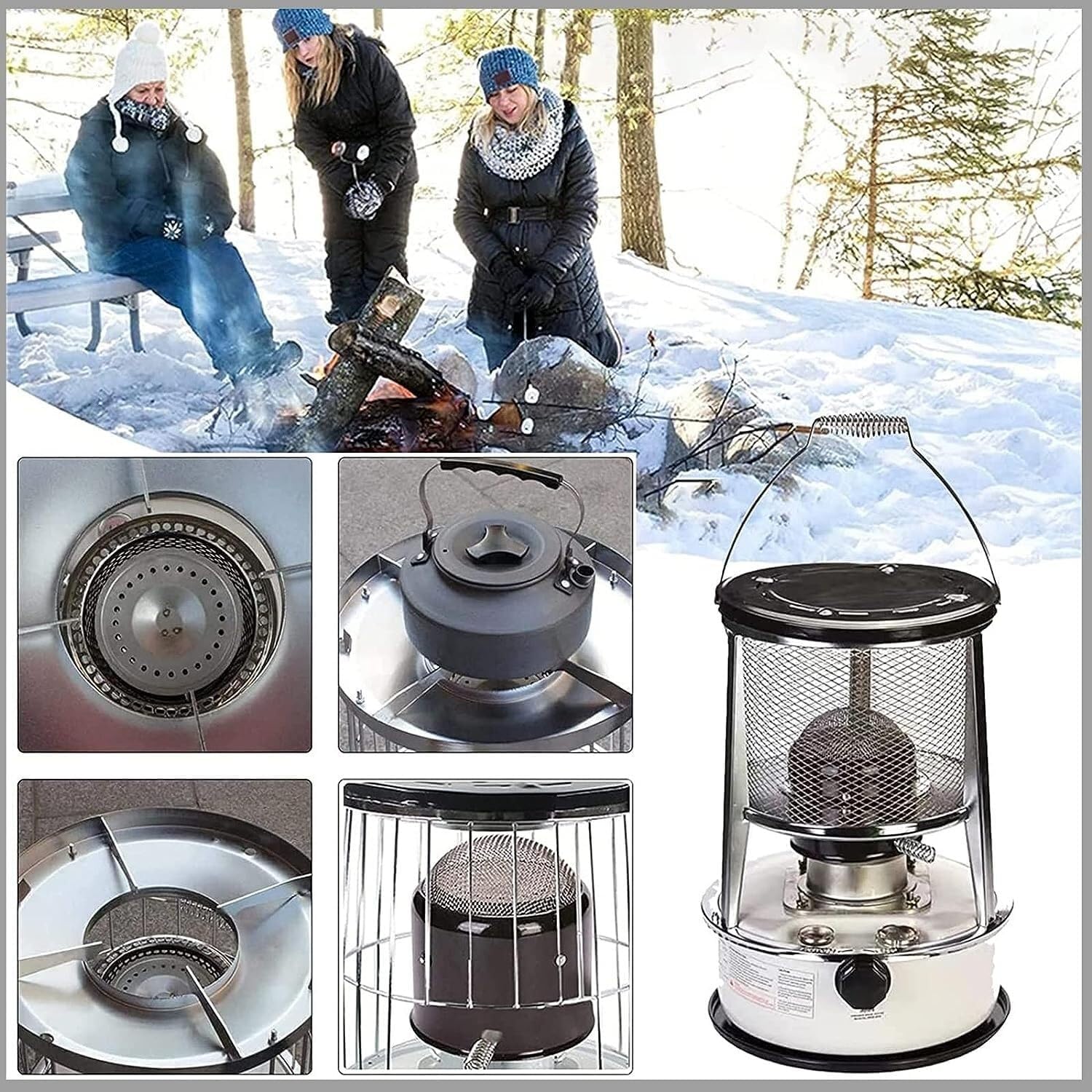 MDybf Kerosene Stove Heater 6L Portable Stainless Steel