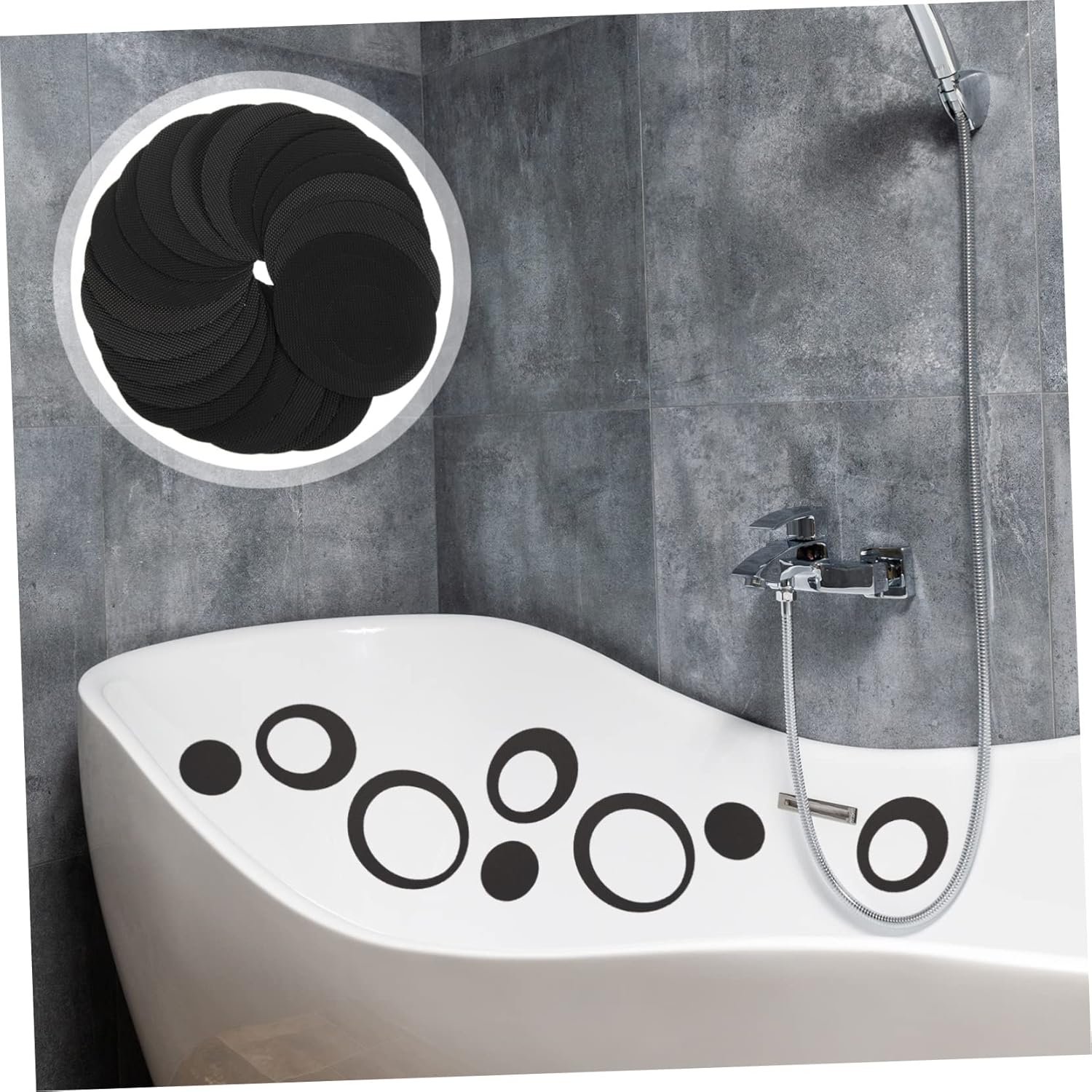 Luxshiny Non-Slip Bathtub Stickers 20 Sheets Peva Decals