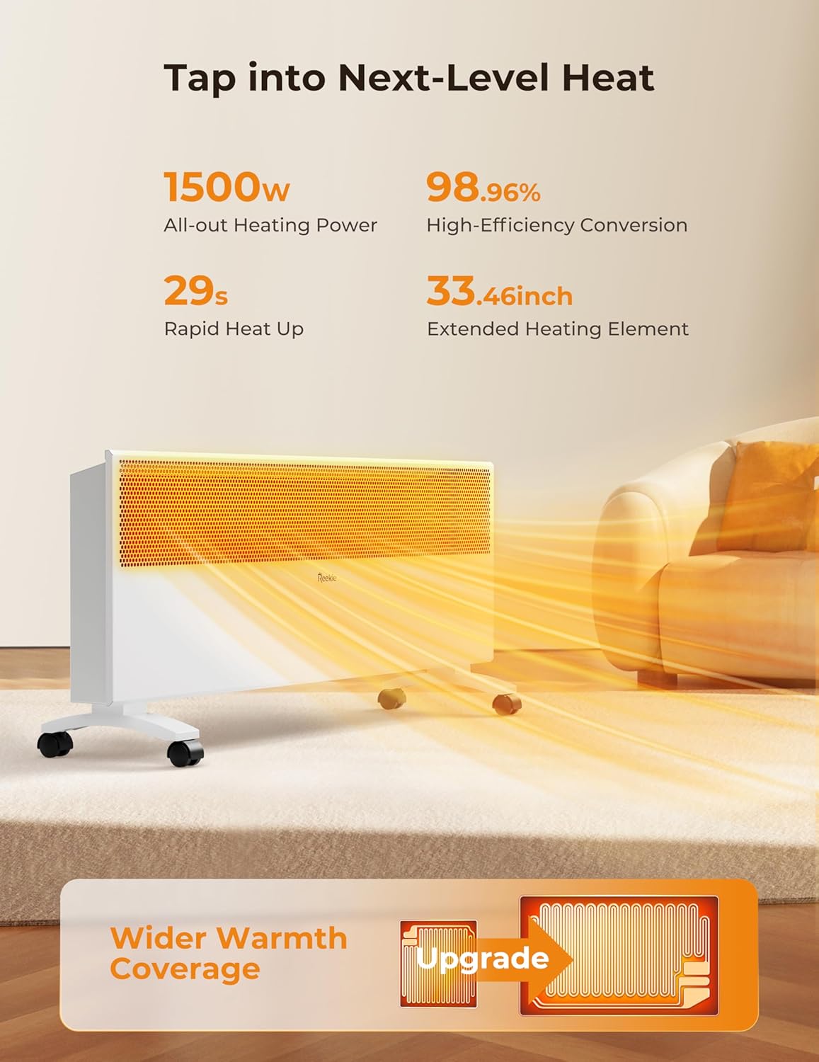 Reekie Smart Convection Panel Heater with Alexa