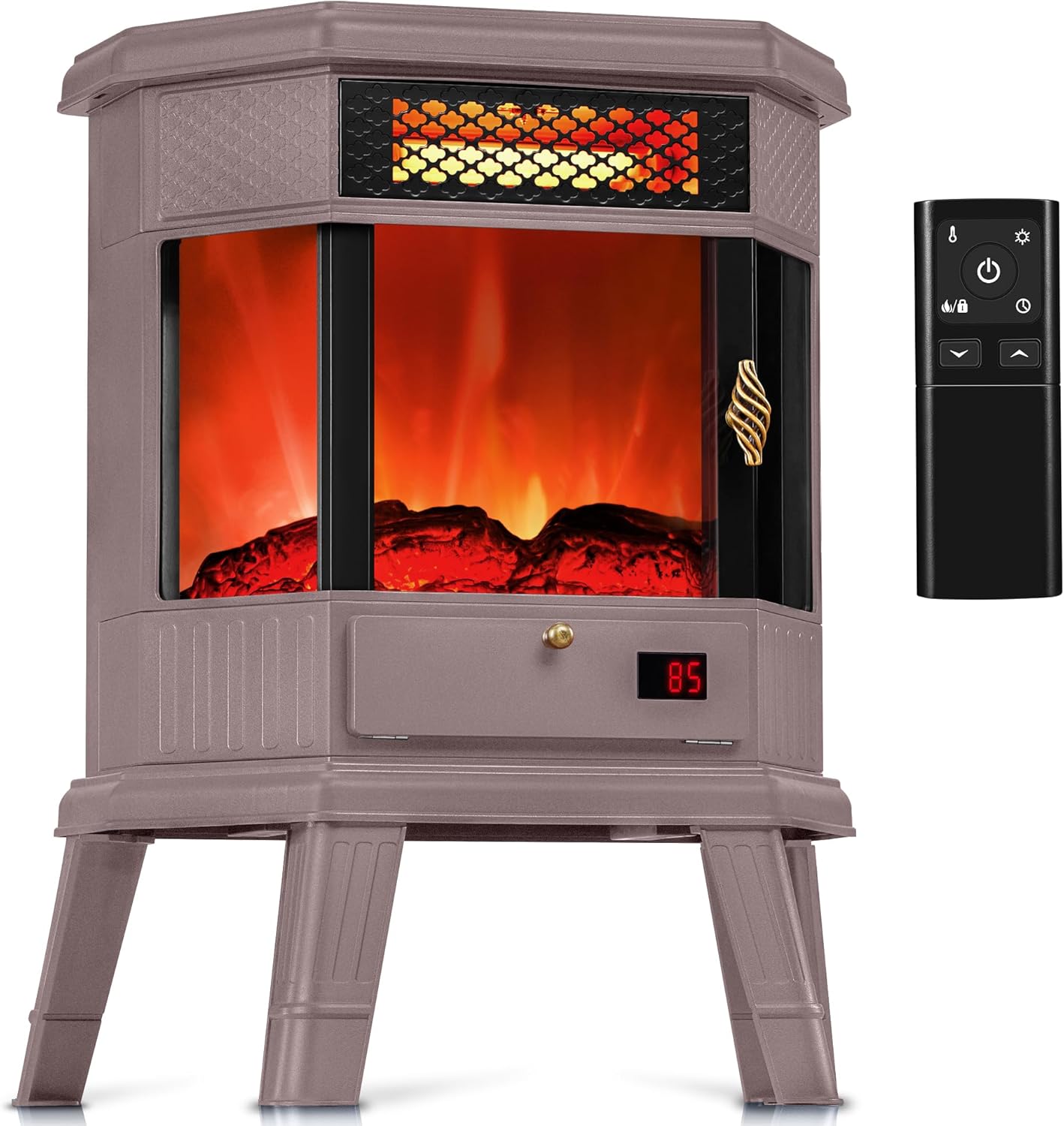 RealSmart 22 in Electric Fireplace with 3D Flame Effect and Remote Control