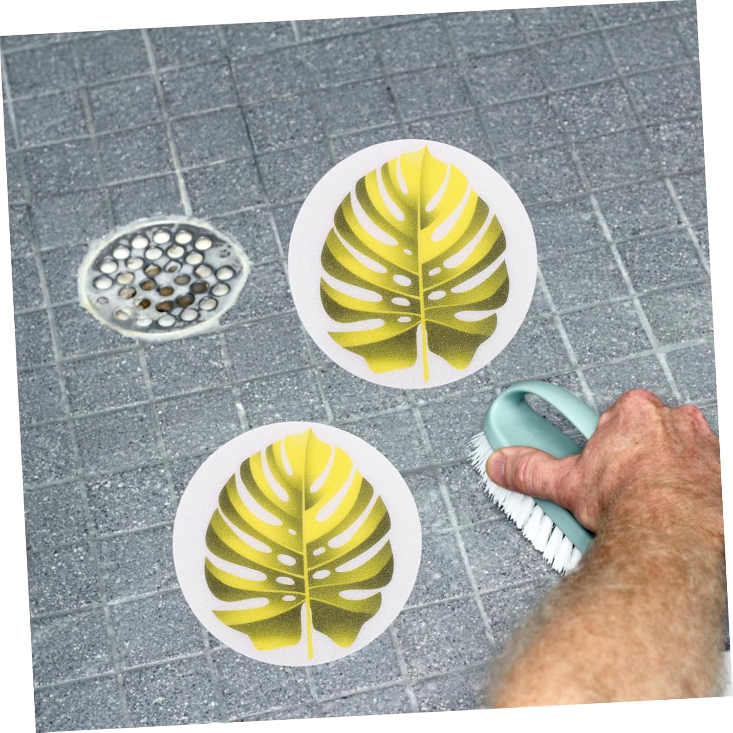 FOYTOKI Leaf Design Bathtub Skid Decals Set