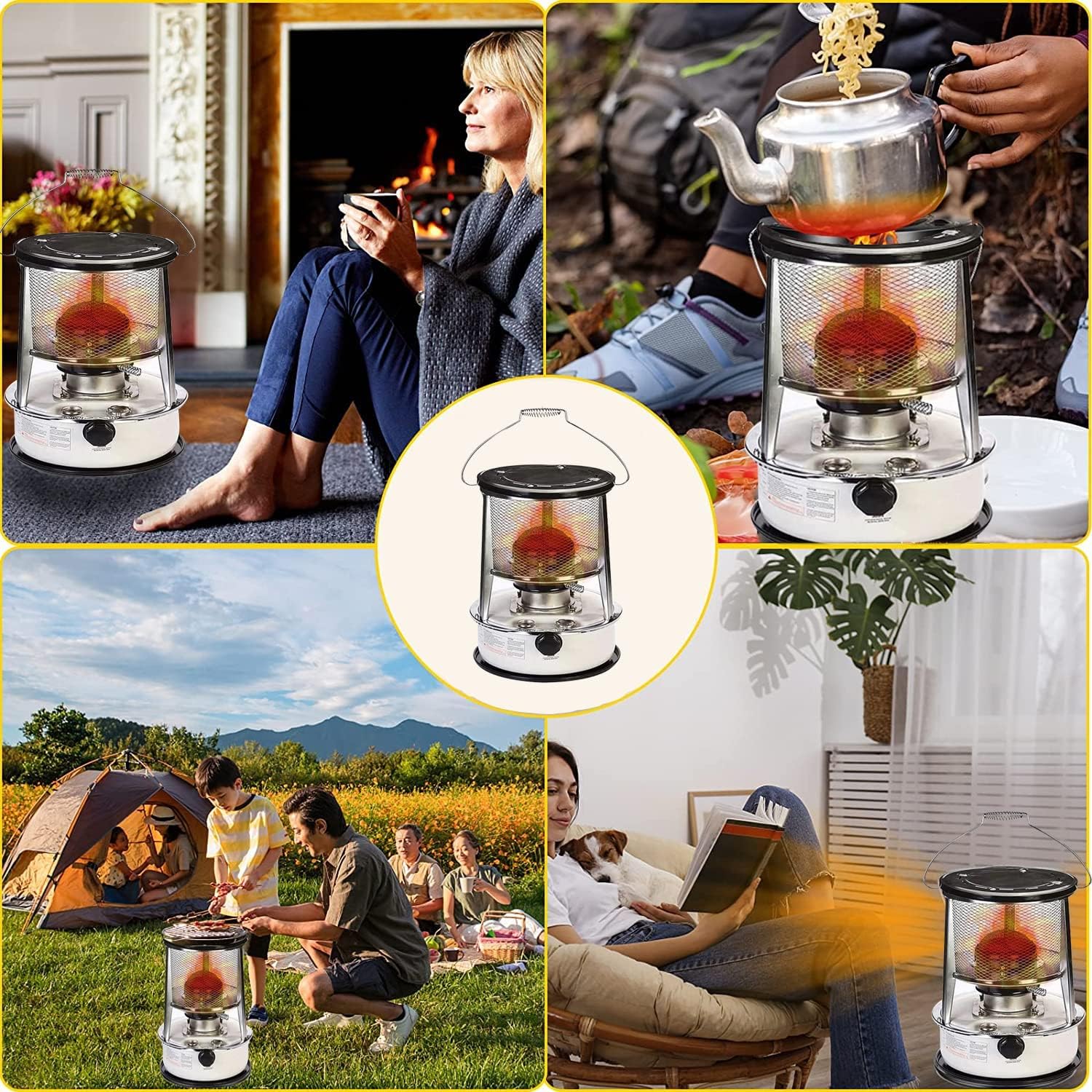 ZYFC 9000BTU Kerosene Heater Portable Indoor Camping