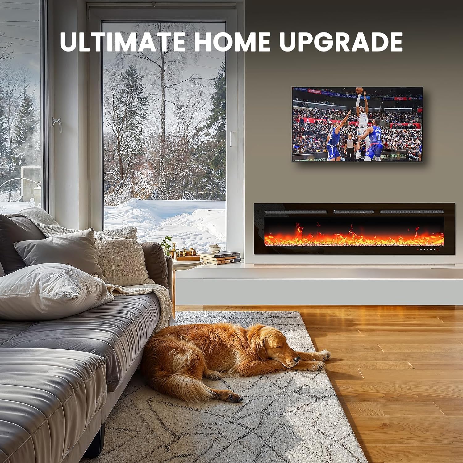 Silonn 50 Smart Electric Fireplace with App Control
