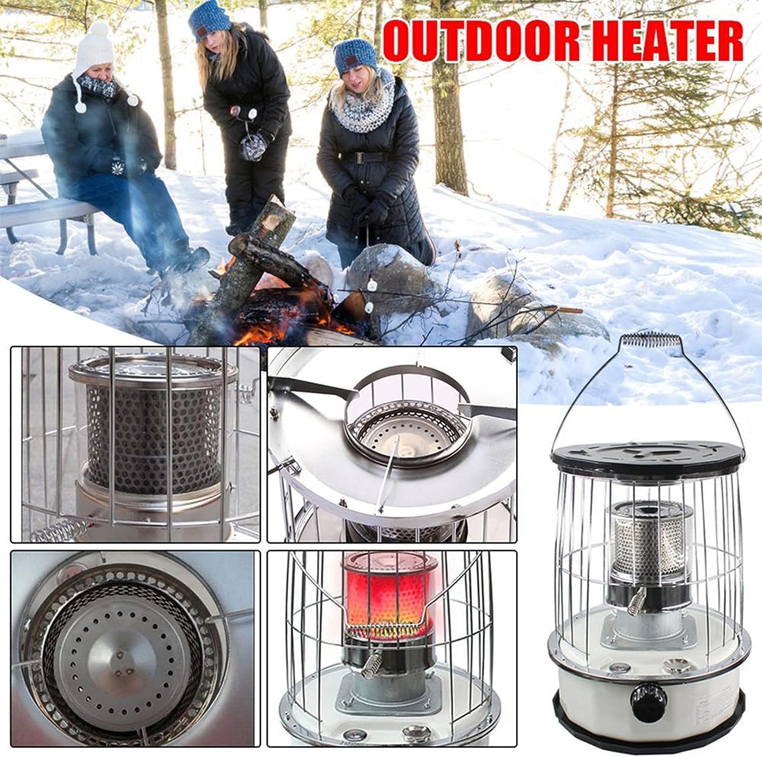 MDybf Kerosene Stove Heater 6L Adjustable Flame