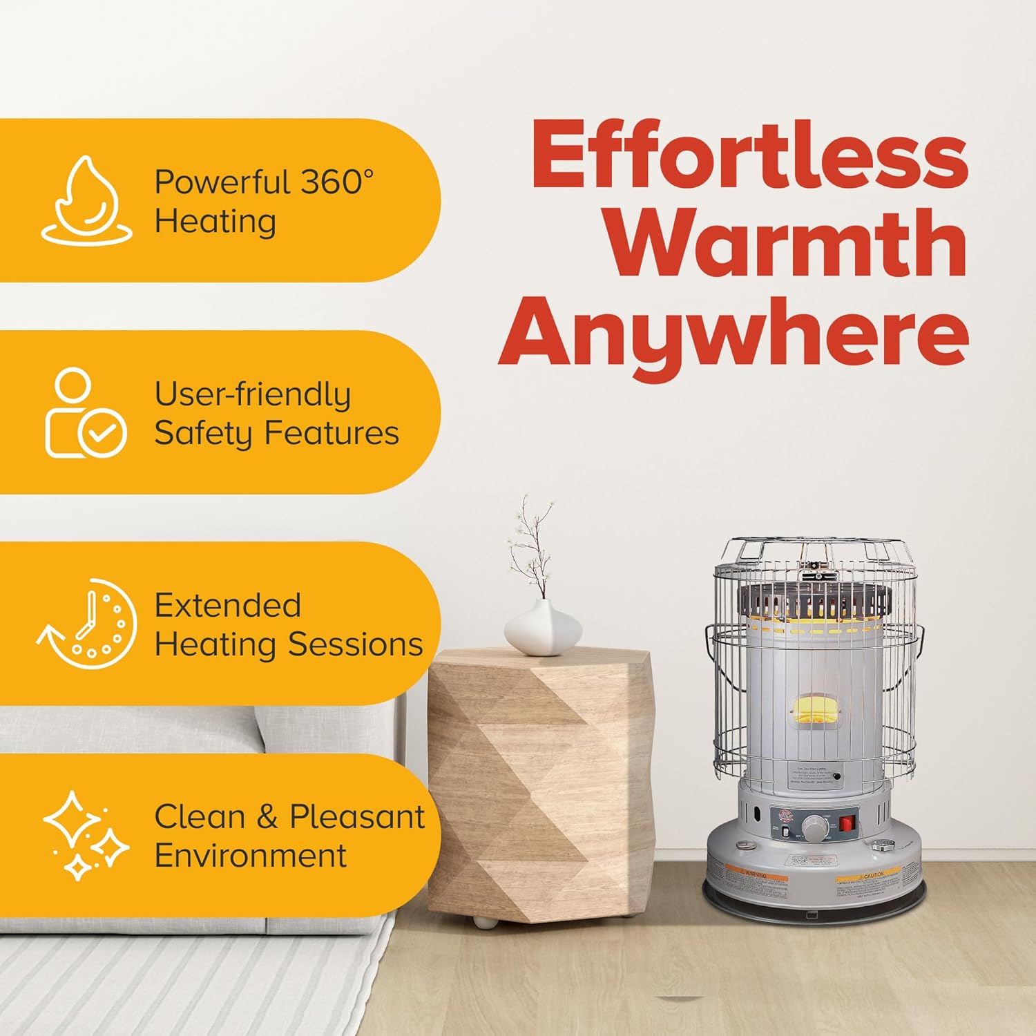 Kero World KW-24G 23800 Btu Portable Kerosene Heater