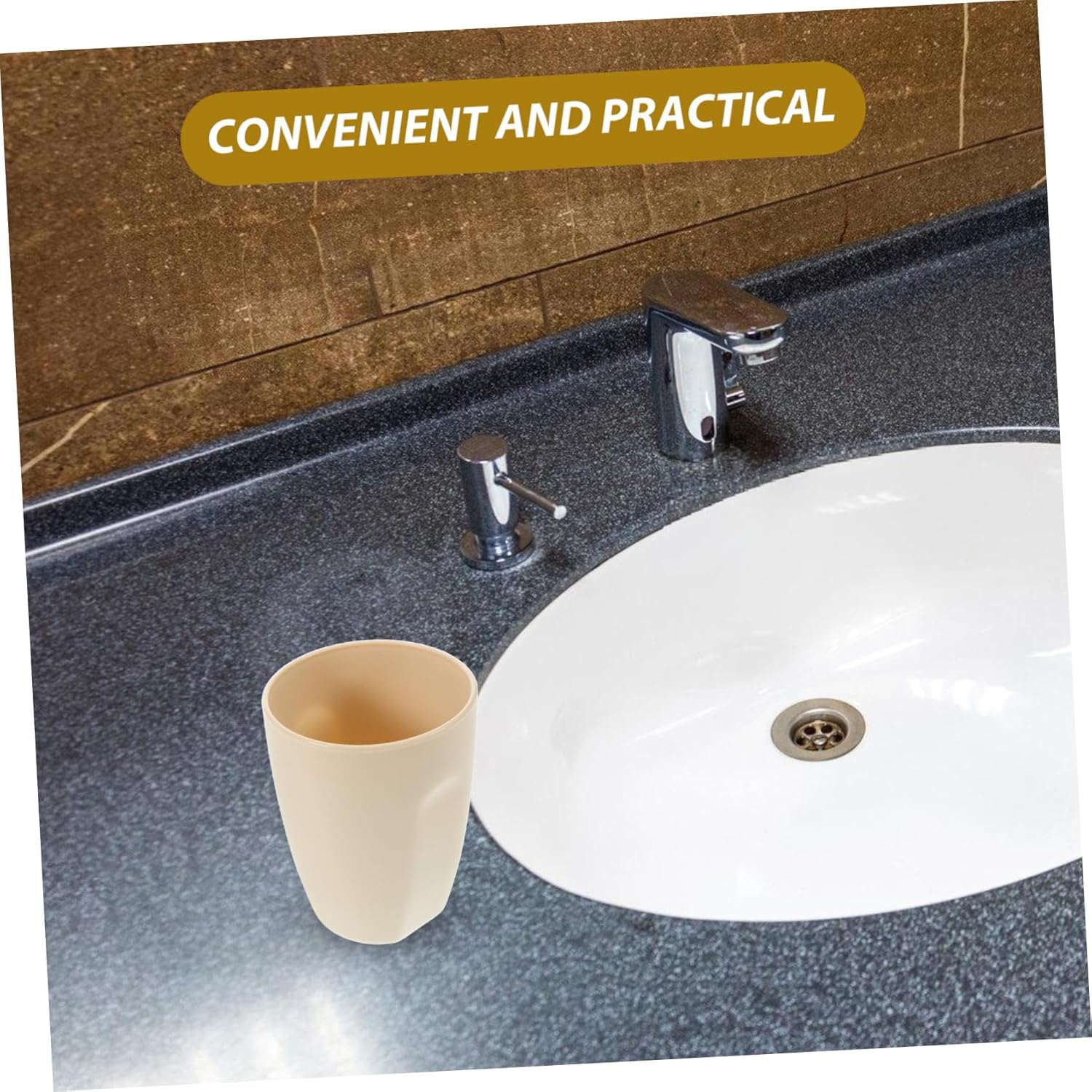 OUNONA Bathroom Tumbler Modern Toothbrush Holder