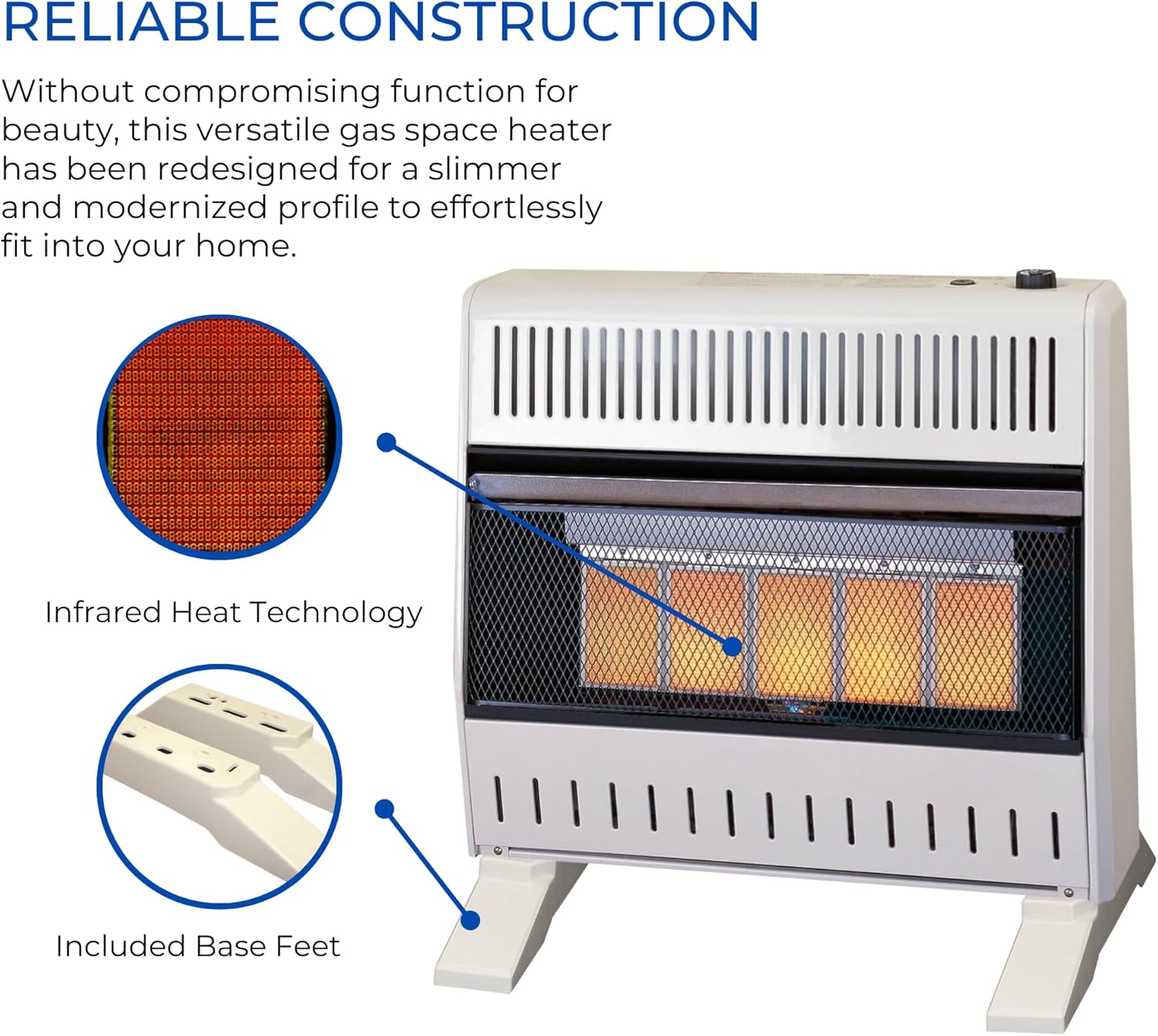 ProCom Natural Gas Ventless Infrared Heater 30000 BTU