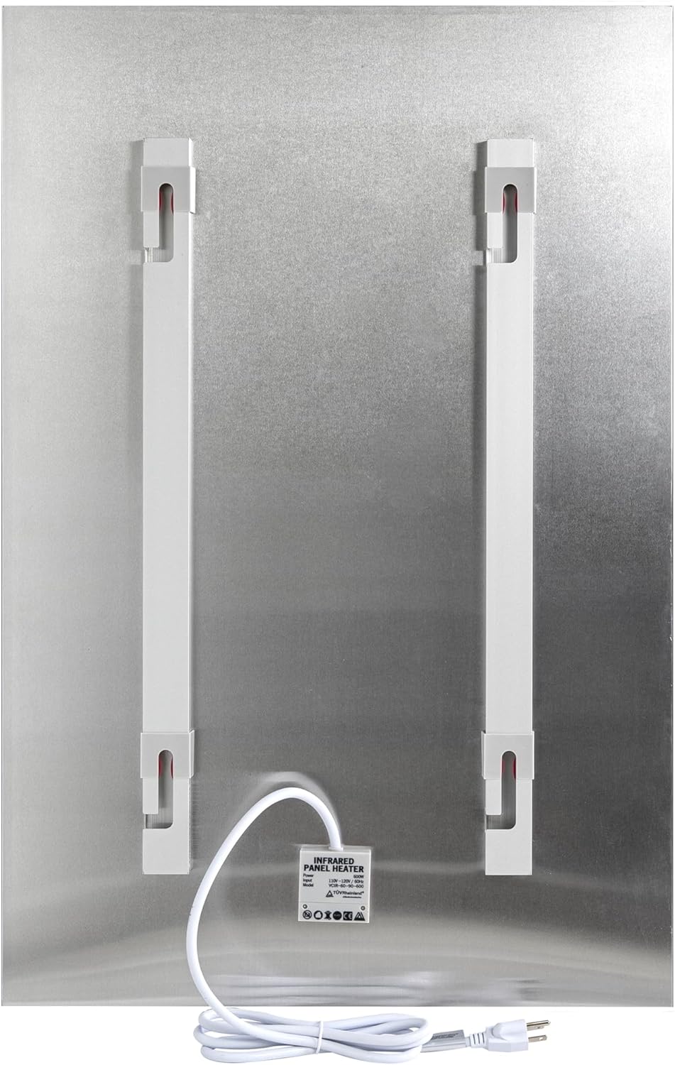 WarmlyYours Radiant Panel Heater - Glass White 24 x 35 in